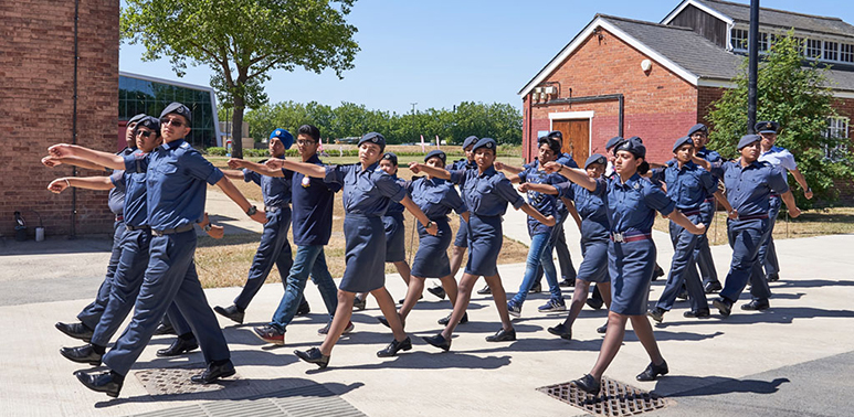 Air Cadets on parade at the Museum