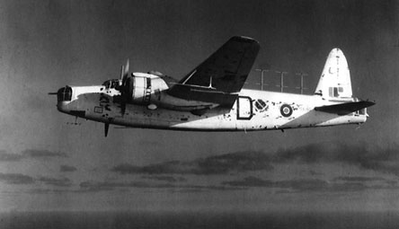 A Vickers Wellington XI of No 244 Squadron flying between Salalah and Masirah
