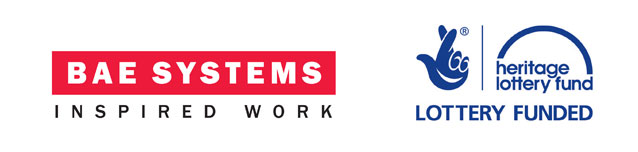 The BAE Systems and Heritage Lottery logos