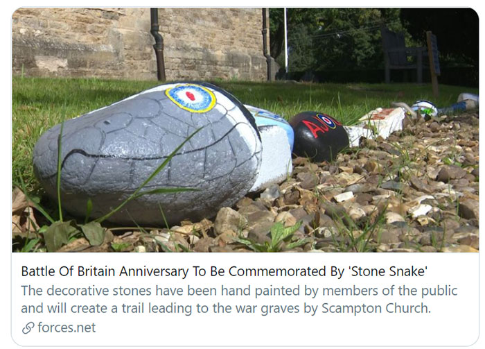 The Battle of Britain Snake at Scampton Church