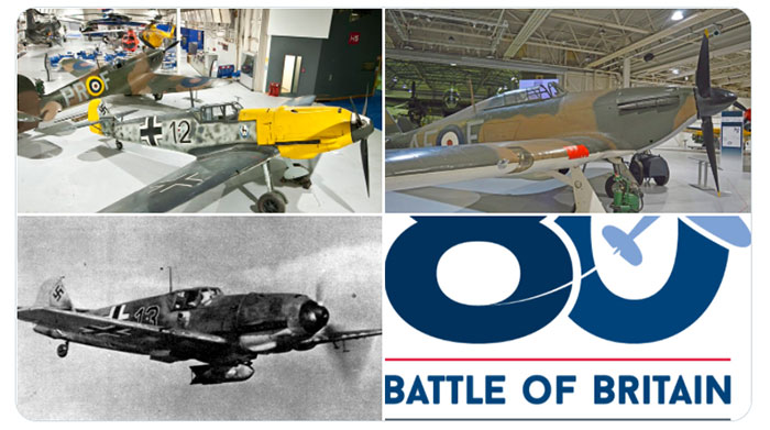 A selection of images showing aircraft from our collections that fought in the Battle of Britain.