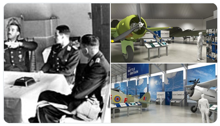 Selection of images showing plans of our new Battle of Britain displays and Luftwaffe Ace Adolf Galland