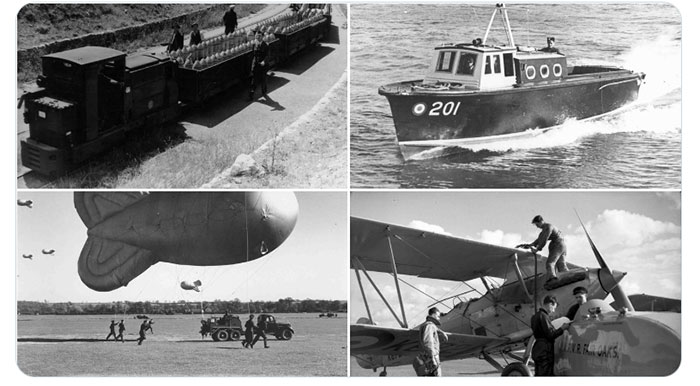 Images of various support vehicles that Curator Bryan Legate mentions in his blog