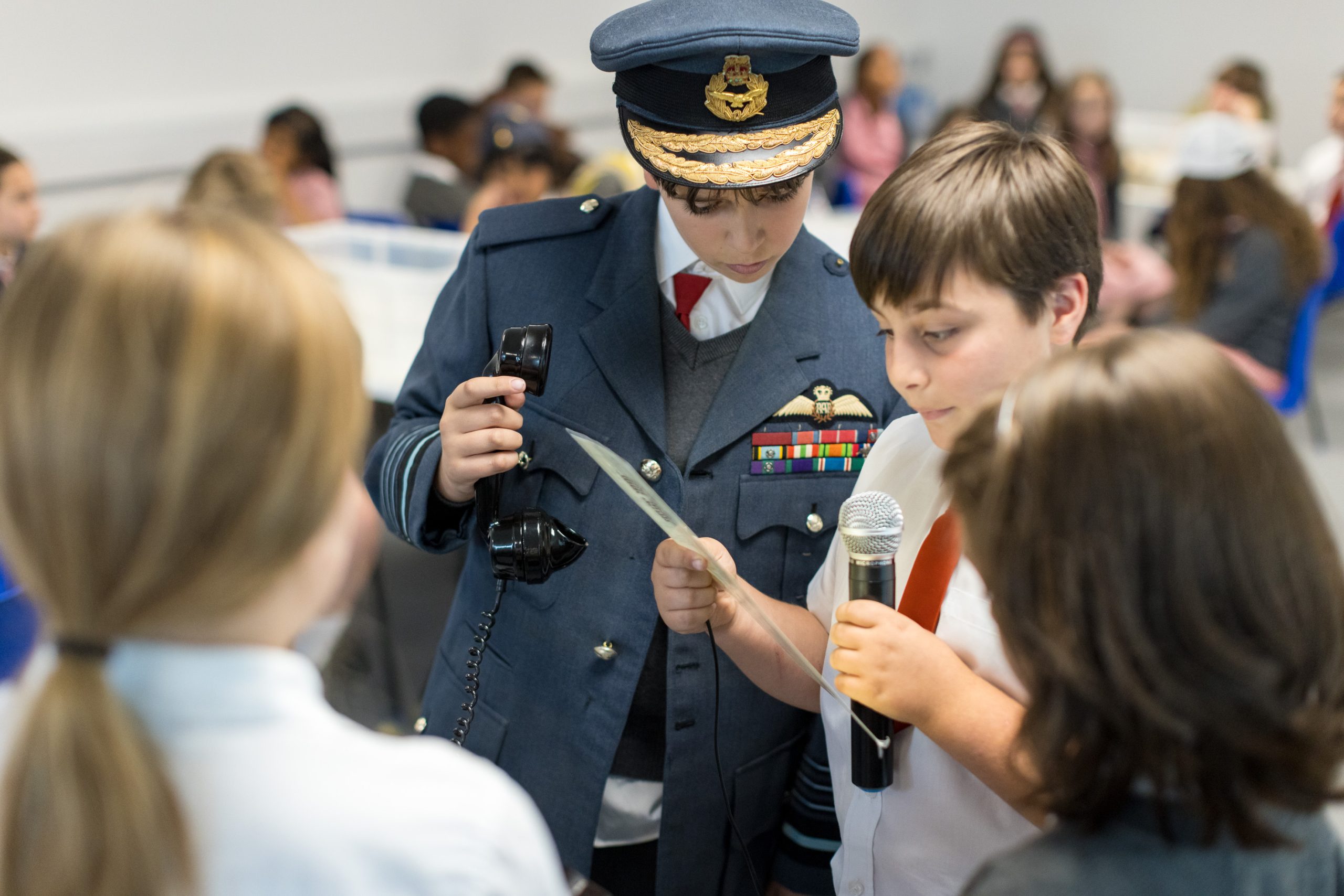Child Dressed In RAF Uniform