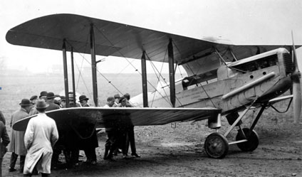 Alan Cobham’s de Havilland D.H. 50 biplane that flew to India and back