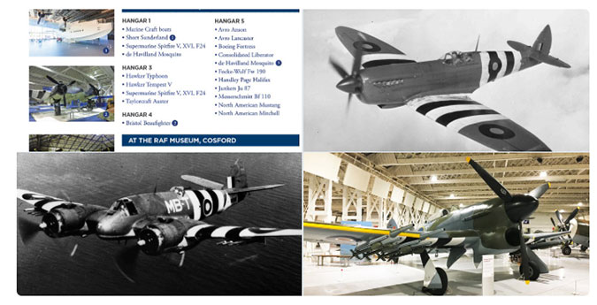 Montage of aircraft in our collection that served on D-Day