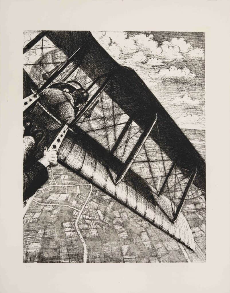 CRW Nevinson, Banking at 4,000 Feet (1917)