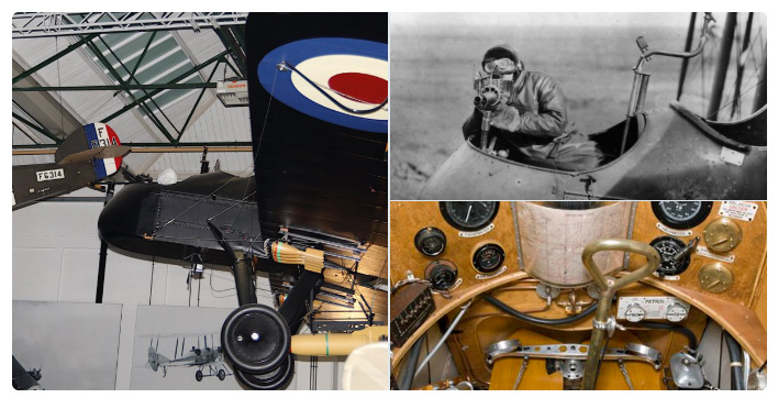 Various images showing the FE2b in London