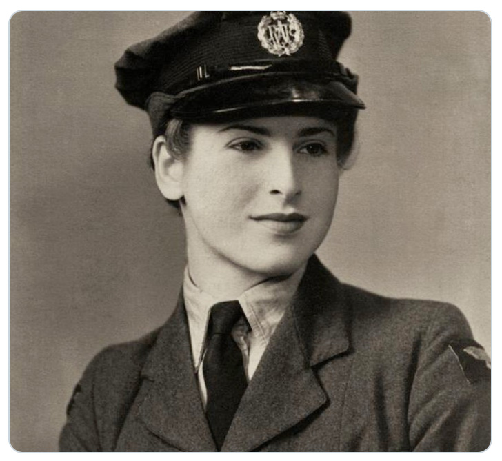 WAAF Joan Myers, who worked at a plotting table during the Battle of Britain