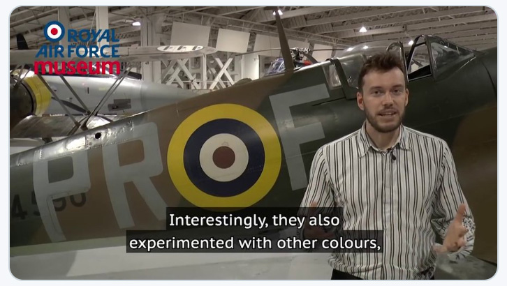 Image of Kris Hendrix in front of an Me109