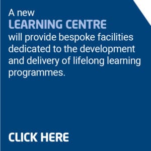 Button outlining the details of the new Learning Centre proposed as part of the RAF Museum Midlands Programme