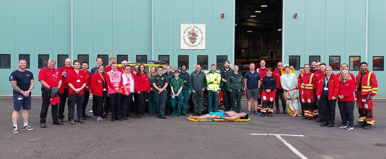 Midlands Air Ambulance delivers training at RAF Museum