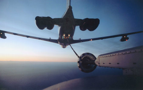 Sir Alan Cobham’s ‘probe and drogue’ technique of in-flight refuelling 