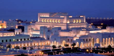 Oman is a modern & vibrant country, here we see the Royal Opera House in Muscat