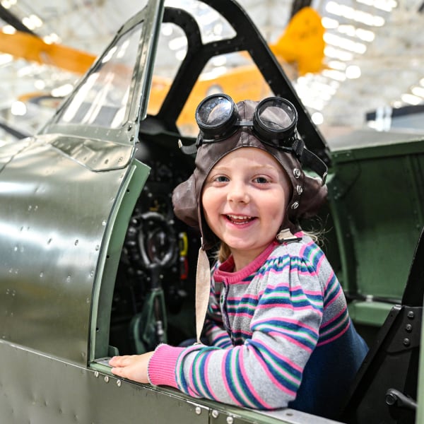 Kid in a spitfire