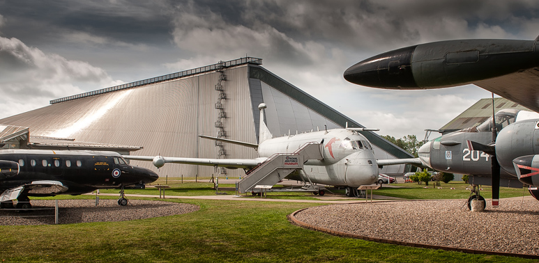 An external shot of the RAF Museum Midlands