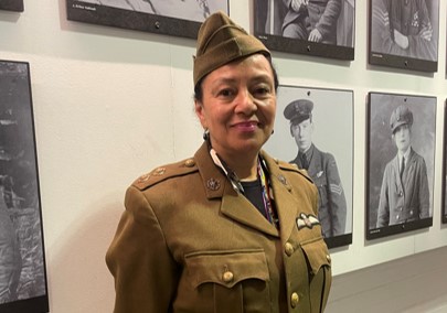 RAF Staff Member Dressed In RAF Uniform