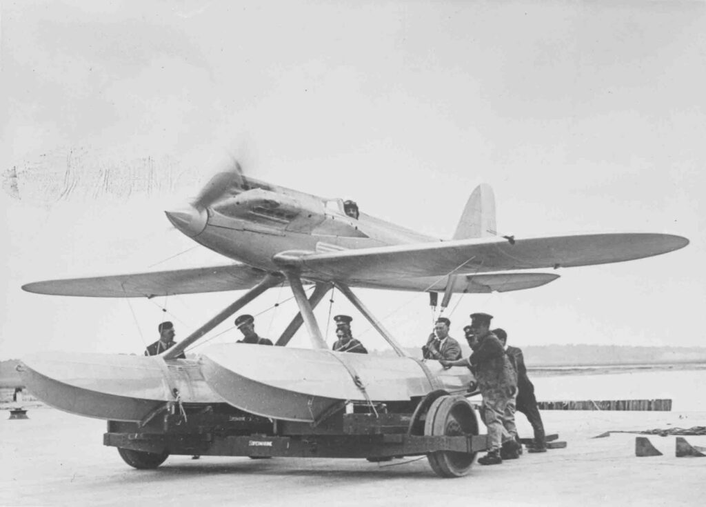 RJ Mitchell designed the seaplane racers which vied for the Schneider Trophy.