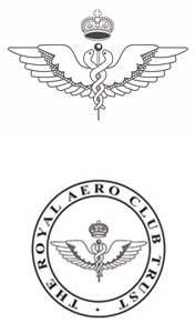 The logo of the Royal Aero Club Trust