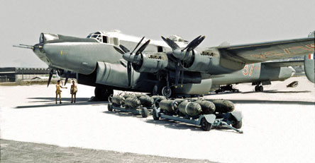A Shackleton Bomber of No. 37 Squadron at RAF Masirah