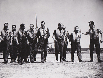 Piloti 310. cs. stíhací perute. Letište Martlesham Heat. Zprava: Jindrich SKIRKA, Miroslav JIROUDEK, Miroslav KREDBA (KIA, 14. února 1942/14th February 1942), František WEBER, Patrick B. G. DAVIES, Vladislav CHOCHOLÍN (MIA, 24. zárí 1943/24th September 1943), Bohuslav KIMLICKA, Josef HÝBLER, Stanislav ZIMPRICH (KIA, 12. dubna 1942/12th April 1942). Military History Archive. Vojenský historický archiv. Piloti 310. cs. stíhací perute. Letište Martlesham Heat. Zprava: Jindrich SKIRKA, Miroslav JIROUDEK, Miroslav KREDBA (KIA, 14. února 1942/14th February 1942), František WEBER, Patrick B. G. DAVIES, Vladislav CHOCHOLÍN (MIA, 24. zárí 1943/24th September 1943), Bohuslav KIMLICKA, Josef HÝBLER, Stanislav ZIMPRICH (KIA, 12. dubna 1942/12th April 1942). Military History Archive. Vojenský historický archiv.