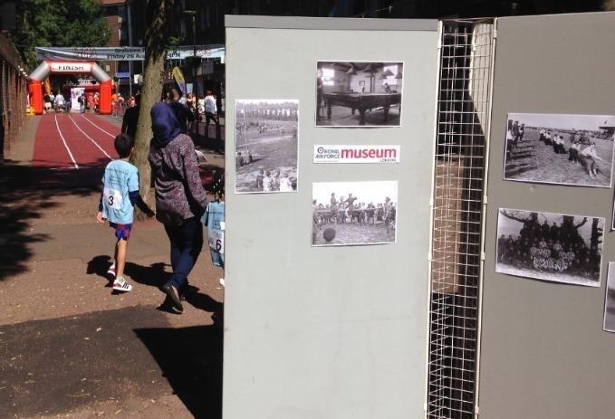 display by community stalls